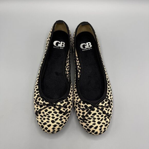 Gianni Bini Washable Women’s Ballet Flat Shoe Leopard Print Size 7.5M - Picture 3 of 8
